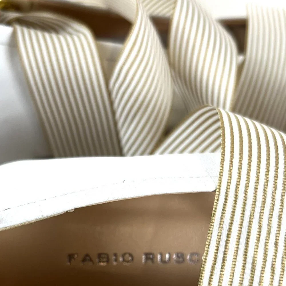 FABIO RUSCONI KIDSKIN LEATHER BALLET FLATS 6.5 - Picture 5 of 8